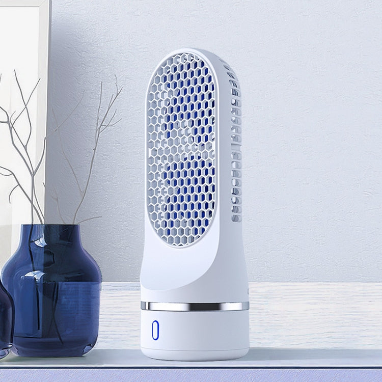 Automatic Shaking Head Tower Fan Desktop USB Charging Double Spiral Fan