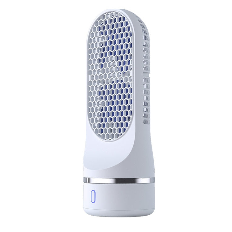 Automatic Shaking Head Tower Fan Desktop USB Charging Double Spiral Fan