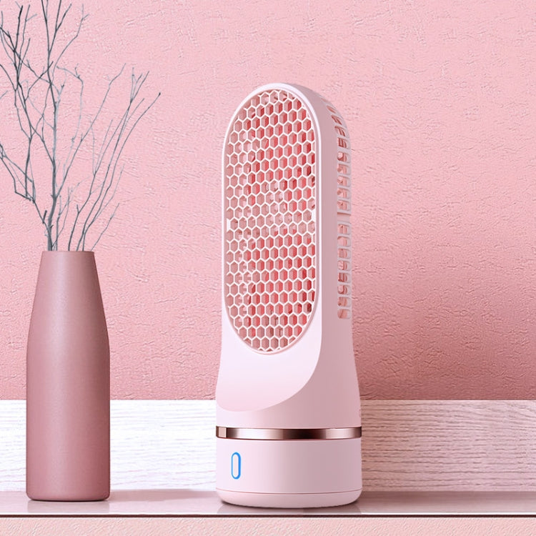 Automatic Shaking Head Tower Fan Desktop USB Charging Double Spiral Fan