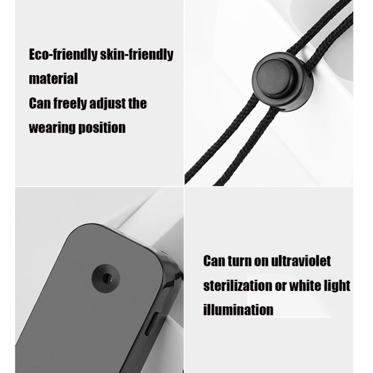 UVC Lamp Portable Air Purifier Car Home Negative Ion Hanging Neck Purifier, Style:UVC Antivirus