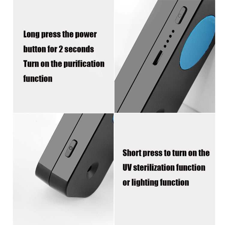UVC Lamp Portable Air Purifier Car Home Negative Ion Hanging Neck Purifier, Style:UVC Antivirus