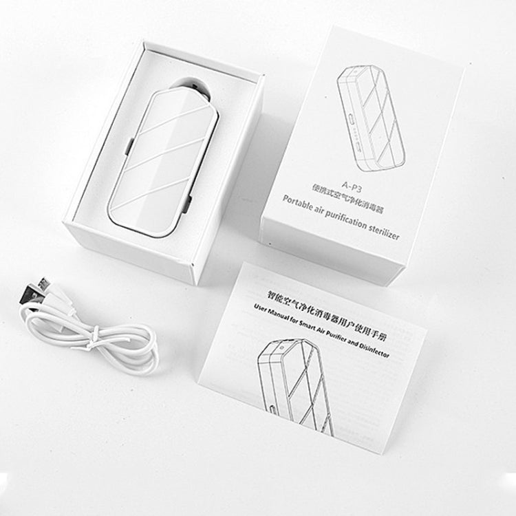 UVC Lamp Portable Air Purifier Car Home Negative Ion Hanging Neck Purifier, Style:UVC Antivirus