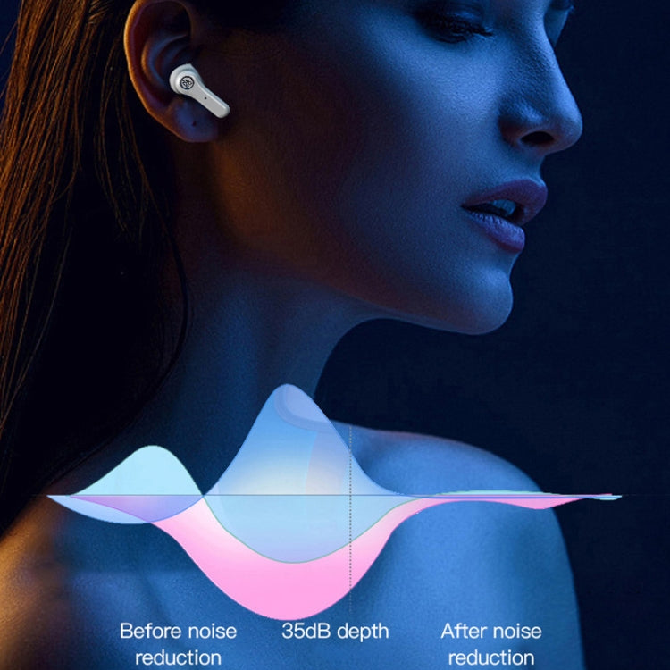 ANC Business Sports TWS Stereo Dual Ears Bluetooth V5.0+EDR Earphone with Charging Box