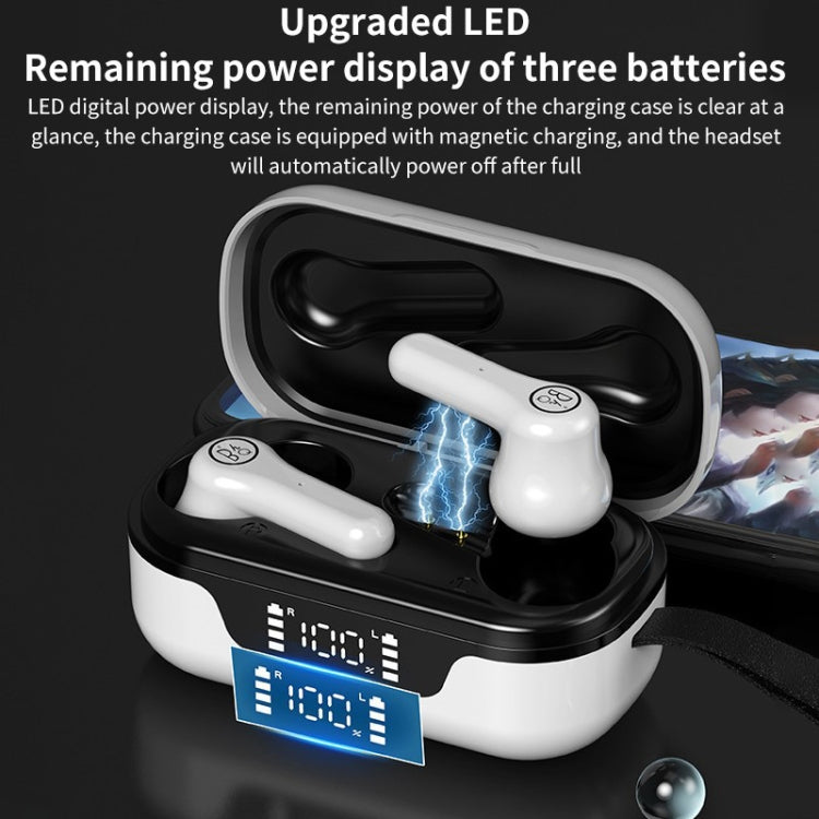 ANC Business Sports TWS Stereo Dual Ears Bluetooth V5.0+EDR Earphone with Charging Box