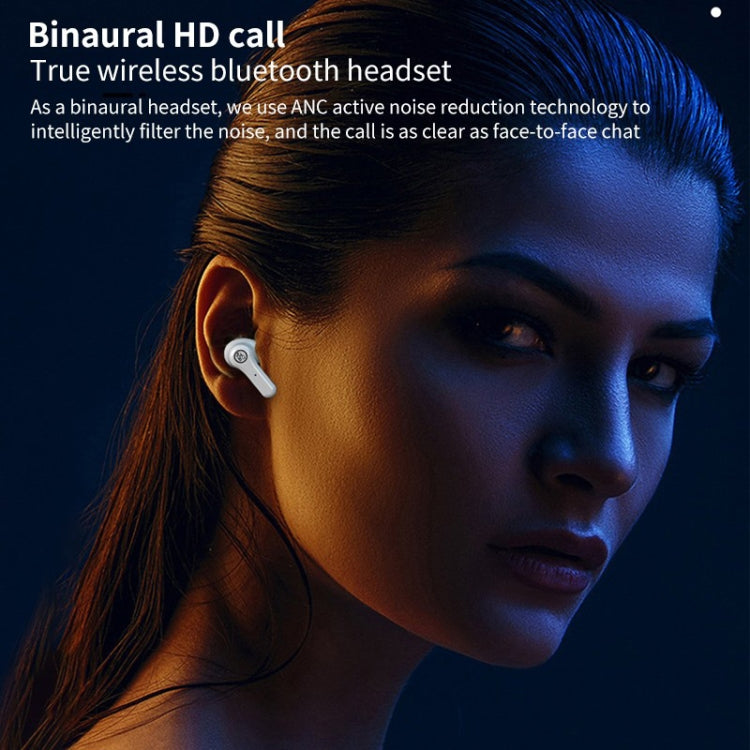 ANC Business Sports TWS Stereo Dual Ears Bluetooth V5.0+EDR Earphone with Charging Box