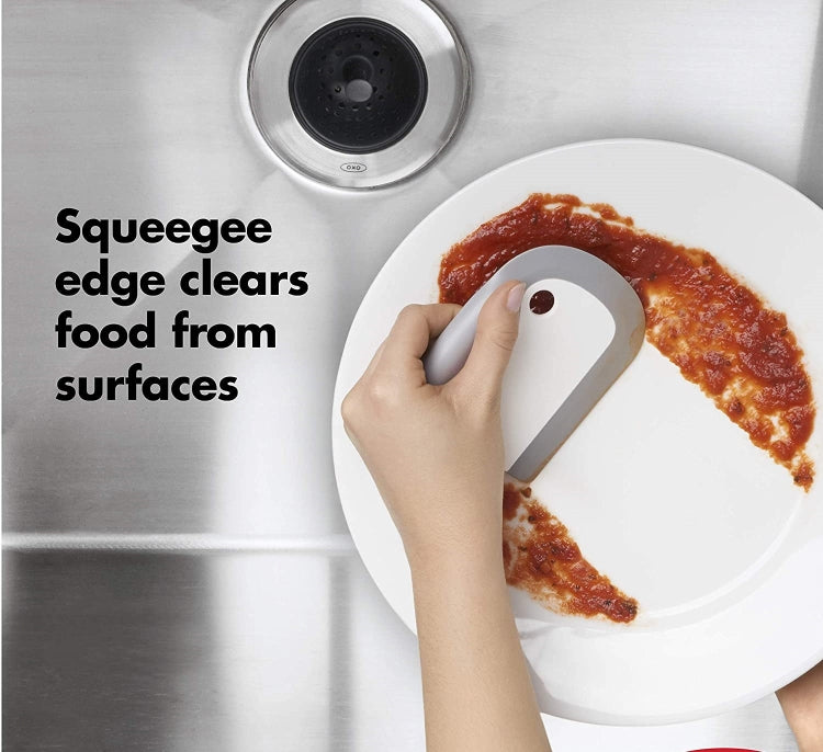5 PCS  Kitchen Integrated Soft Rubber Scraper Plate Cleaning Tool