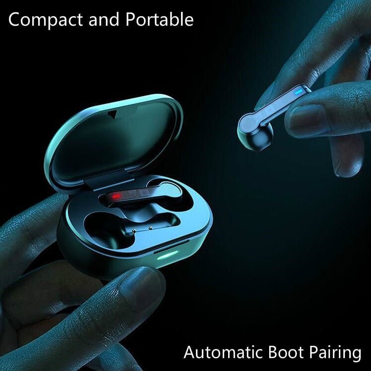 L32 Bluetooth Headset with Charging Compartment Stereo Wireless TWS 5.0 Touch Switch(White)