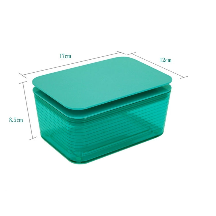 Wet Tissue Box Plastic Portable Multi-function Drawer With Lid(Dark Green)
