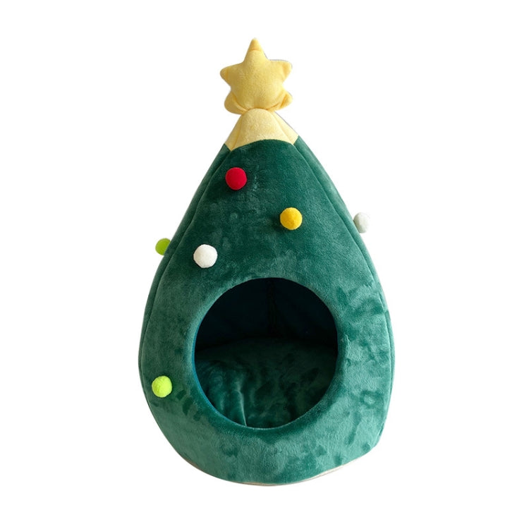 Christmas Tree Pet House Warm Winter Pet Supplies, Size:L