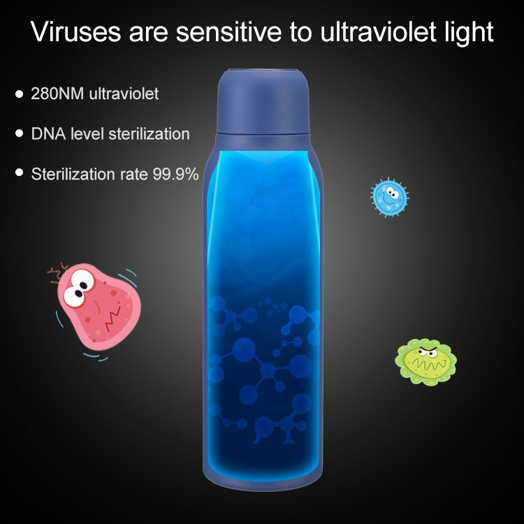 DNA Grade UV Sterilization USB Charging Stainless Steel Vacuum Flask, Capacity: 600ml