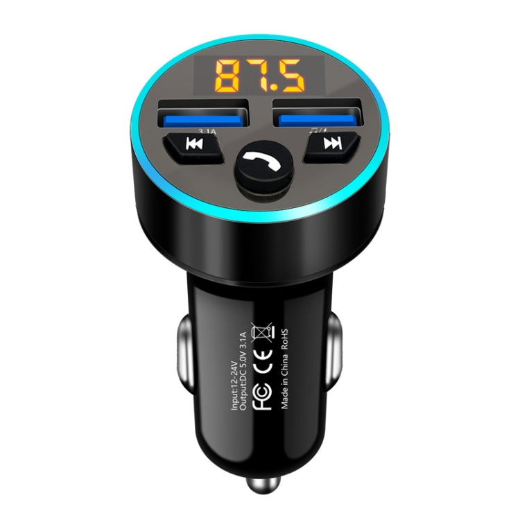 Halo Car MP3 Bluetooth Player Car Charger Car FM Transmitter 3.1A Car Charger