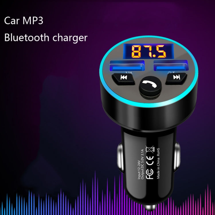 Halo Car MP3 Bluetooth Player Car Charger Car FM Transmitter 3.1A Car Charger