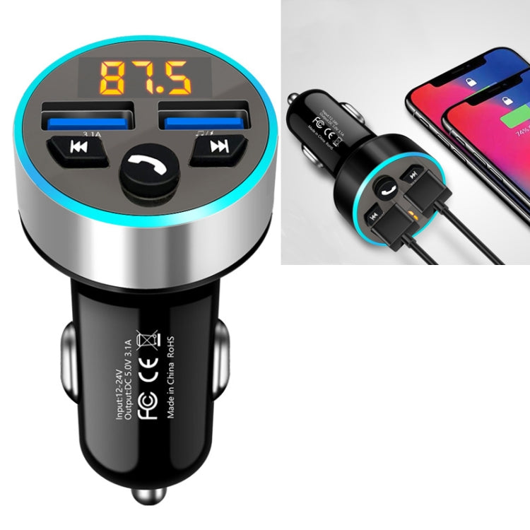 Halo Car MP3 Bluetooth Player Car Charger Car FM Transmitter 3.1A Car Charger