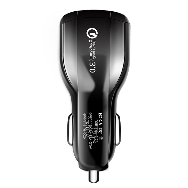 2 PCS QC3.0+3.1A Car Charger Dual USB 6A Halo Wine Bottle Fast Charge Car Charger