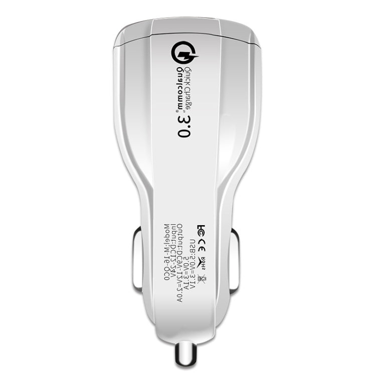 2 PCS QC3.0+3.1A Car Charger Dual USB 6A Halo Wine Bottle Fast Charge Car Charger