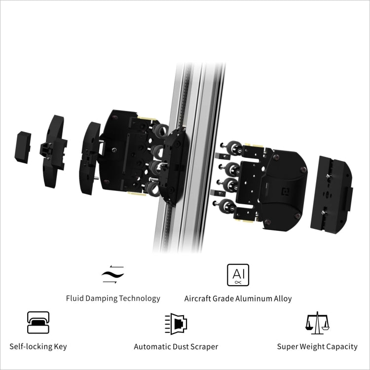 Micro 2 Slide Rail SLR Camera Mobile Phone Electric Time-lapse Photography Fluid Damping Track Slider