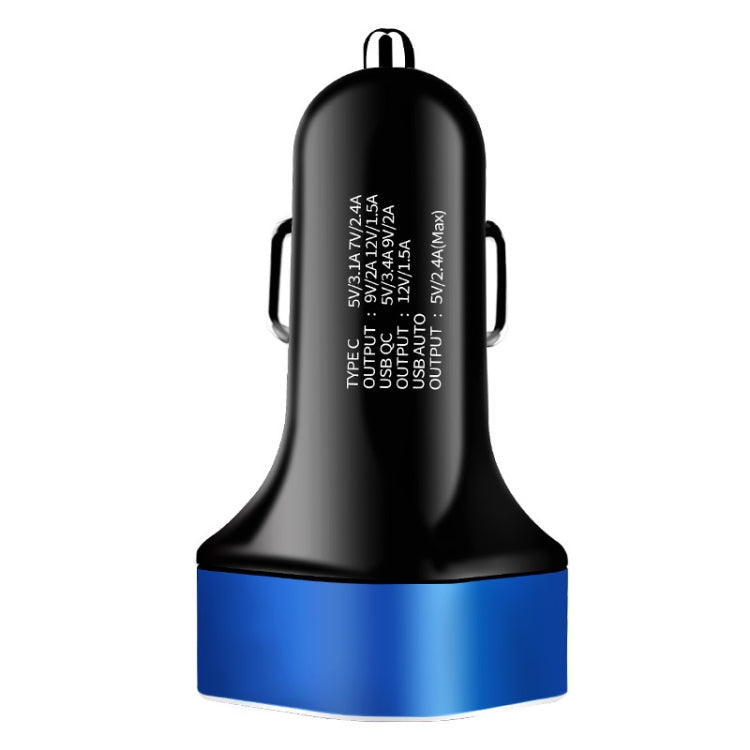 Digital Display PD+QC3.0+2.4A Car Charger TYPE-C Car Phone Charger