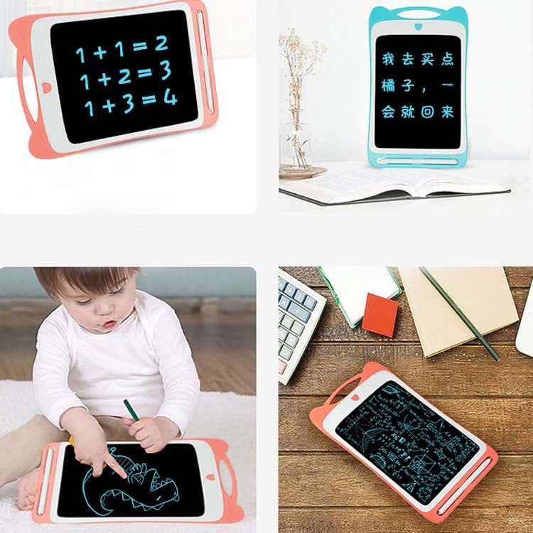 12 inch Children LCD Drawing Board Handwriting Board Light Energy Electronic Small Blackboard, Style:Monochrome Highlight
