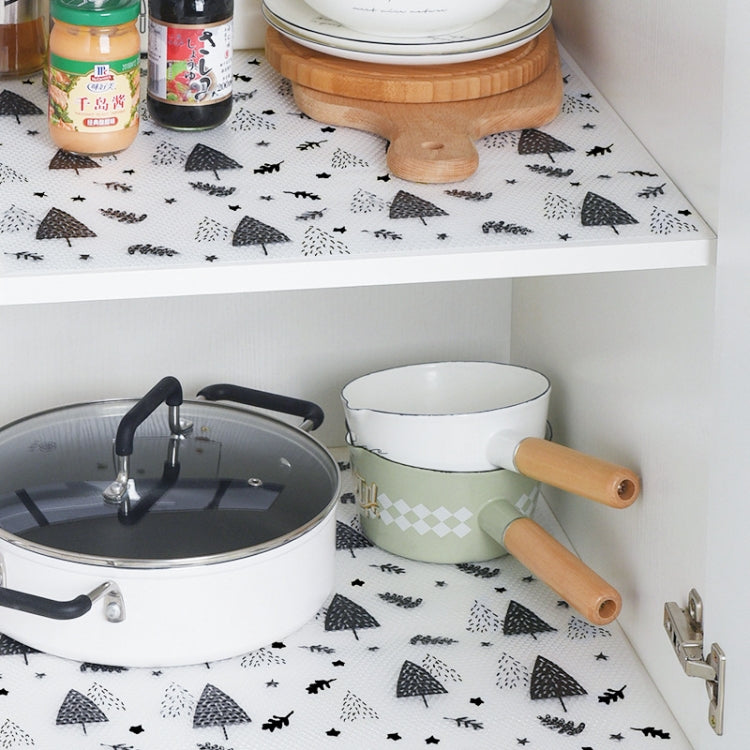 3 PCS Kitchen Pattern Oil-proof  Waterproof Cuttable Cabinet Mat Wardrobe Shoe Cabinet Moisture-proof Mat