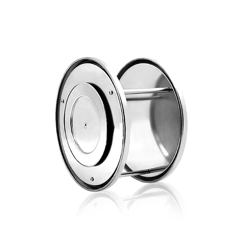 Stainless Steel Rotating Double Layer Turntable Dinner Plate Rack Spice Bottle Kitchen Shelves