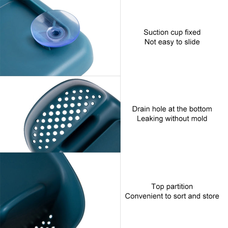 5 PCS Kitchen Sink Drain Storage Basket Suction Cup Shelf Kitchen Supplies