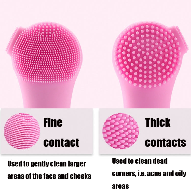 Multifunctional Rotating Automatic Facial Cleanser Electric Pore Deep Cleansing Silicone Facial Cleanser(Pink)