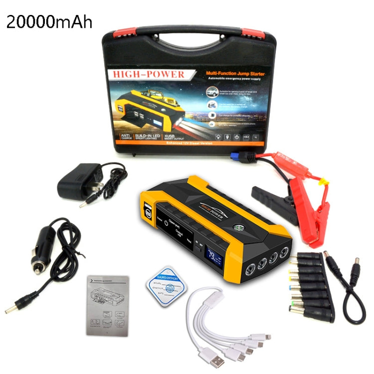 Car Emergency Starting Power 12V Car Multi-Function Mobile Car Battery, CN Plug, Battery capacity: 20000mAh