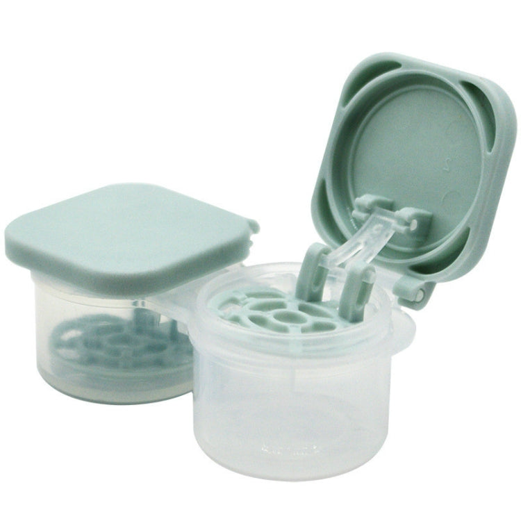 2 PCS Automatic Lens Removal Cosmetic Case Contact Lens Storage Portable Double Box
