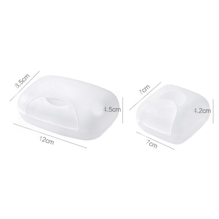 10 PCS Travel Handmade Soap Dish Portable With Lid Lock Drain Seal Soap Dish, Size: Large