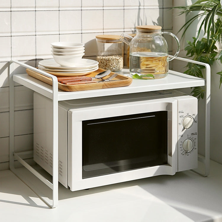Telescopic Kitchen Microwave Oven Rack Floor Multi-layer Stove Top Shelf