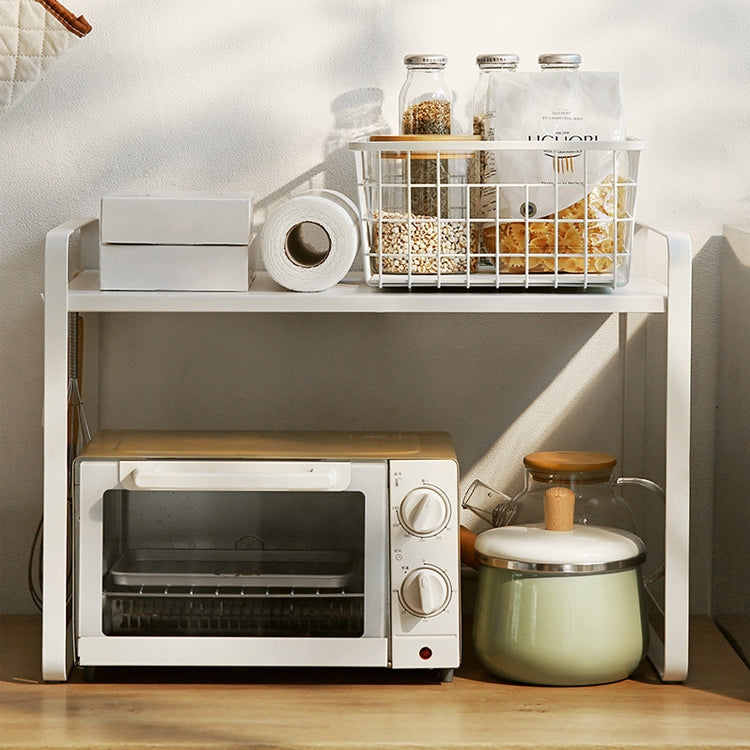 Telescopic Kitchen Microwave Oven Rack Floor Multi-layer Stove Top Shelf