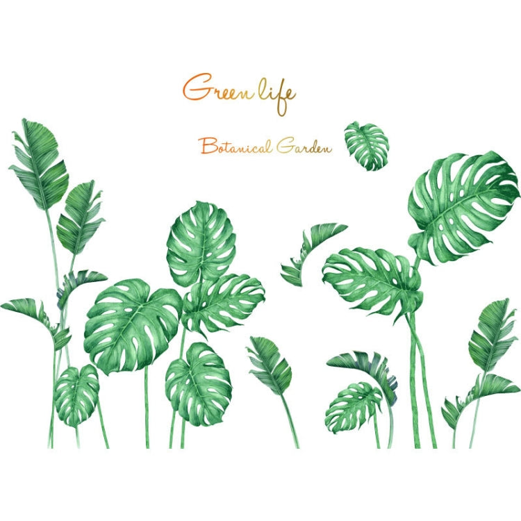 2 PCS Green Vegetation Home Decoration Self-adhesive Wall Stickers