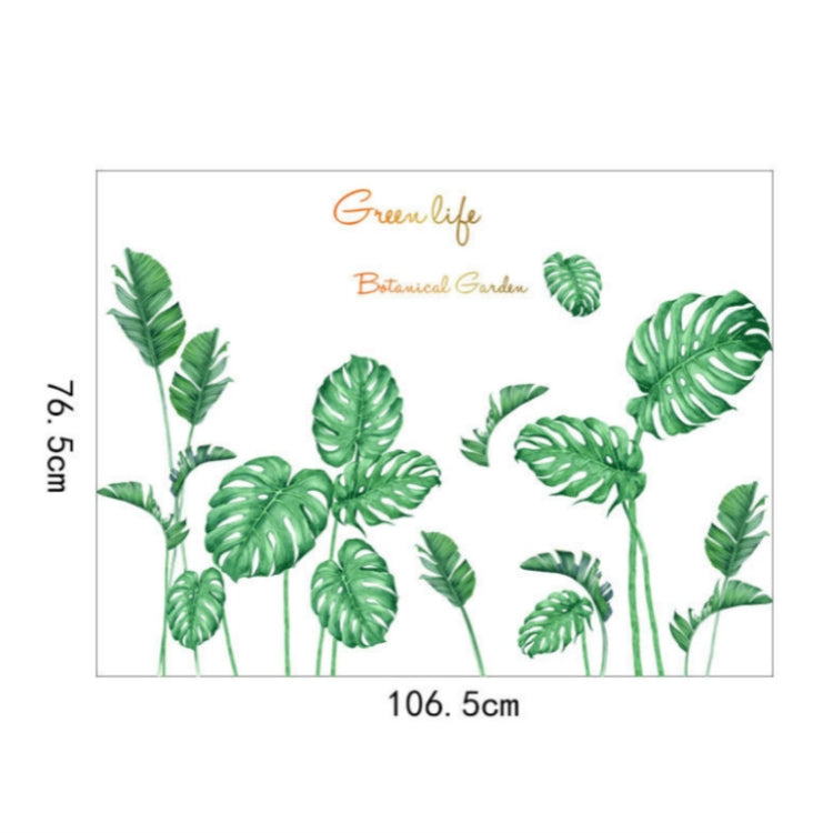 2 PCS Green Vegetation Home Decoration Self-adhesive Wall Stickers