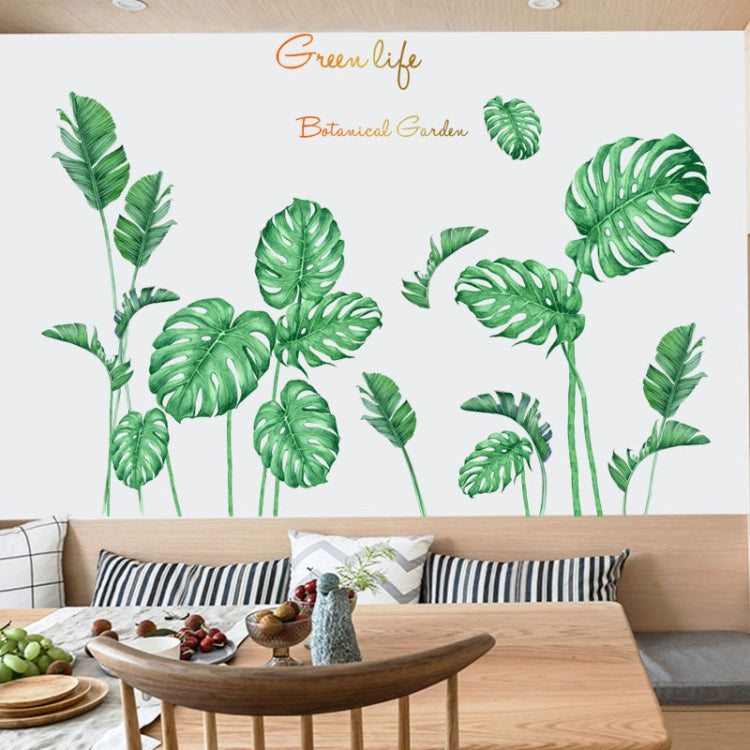 2 PCS Green Vegetation Home Decoration Self-adhesive Wall Stickers