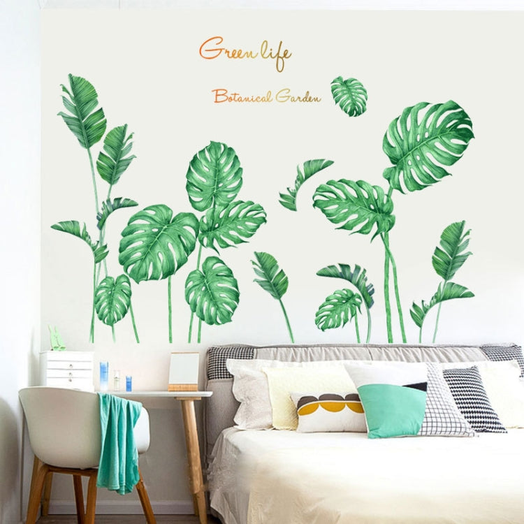 2 PCS Green Vegetation Home Decoration Self-adhesive Wall Stickers