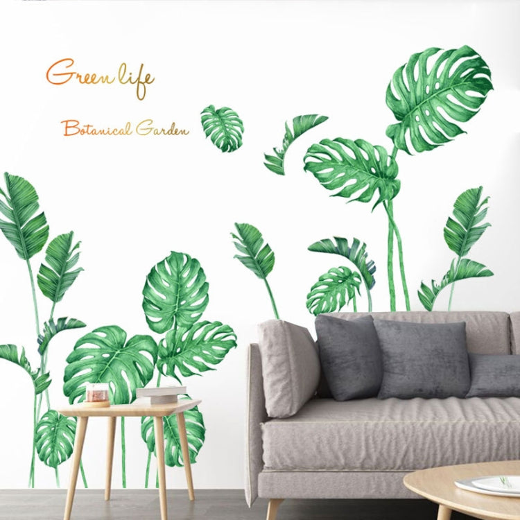 2 PCS Green Vegetation Home Decoration Self-adhesive Wall Stickers