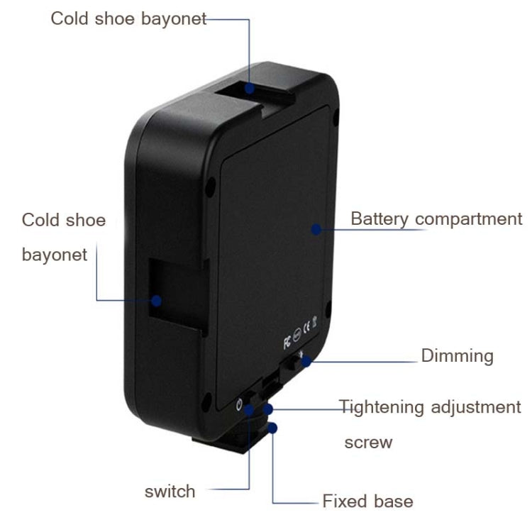 64 LED Photography And SLR Camera Equipment Hot Shoe Holder LED Fill Light