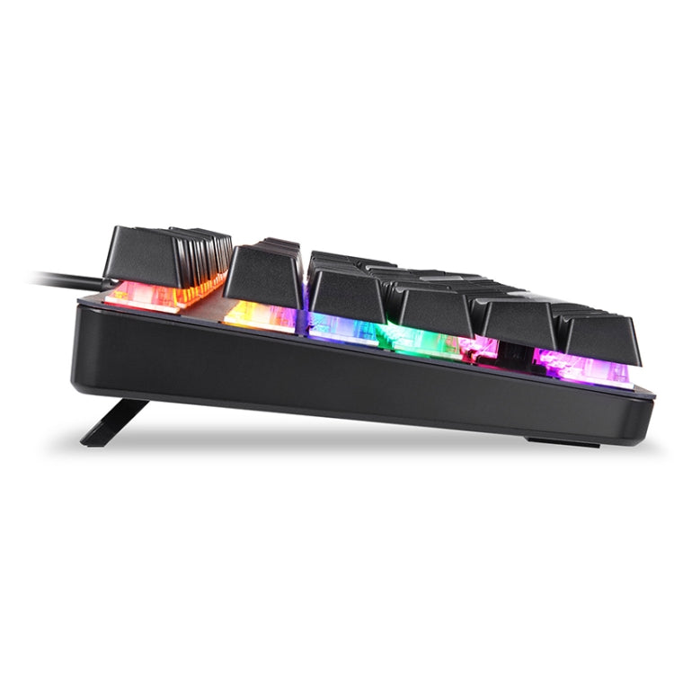 K73 104 Keys RGB Mixed Light Full-key No Punch Mechanical Keyboard, Cable Length: 1.6m(English Green Shaft)