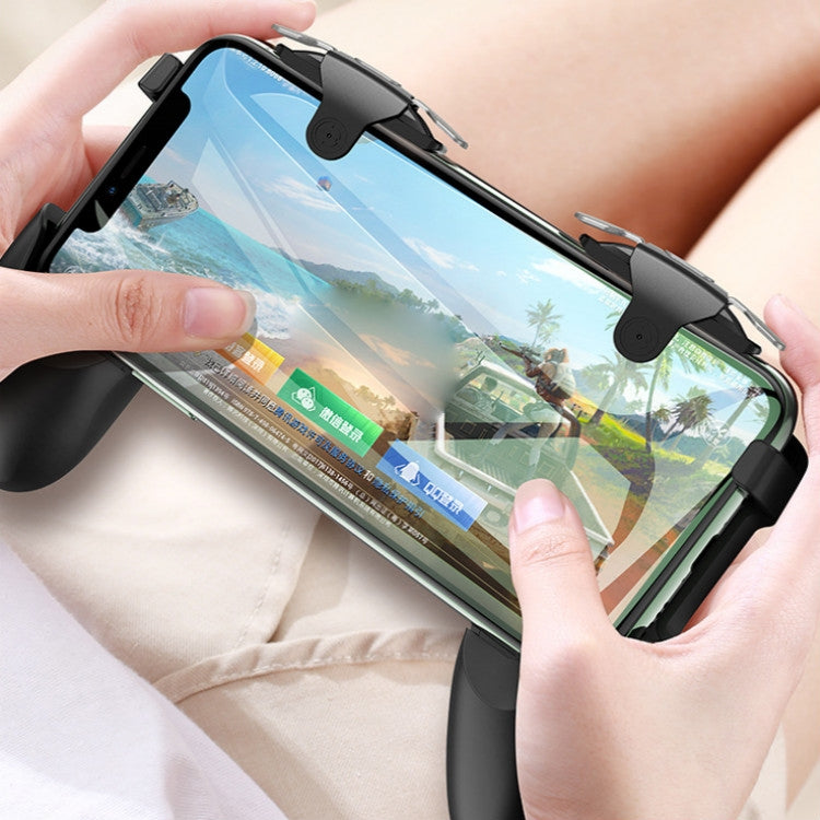 2 Pairs S03 Mechanical Black Axis Two-way Button Auxiliary Shooting Game Handle for 4.7-6.5 inch Screen Smart Phone(White)