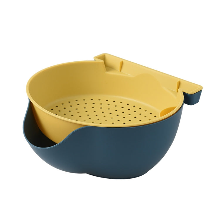 6 PCS Double-layer Fruit Drain Basket Household Plastic Lazy Candy Plate