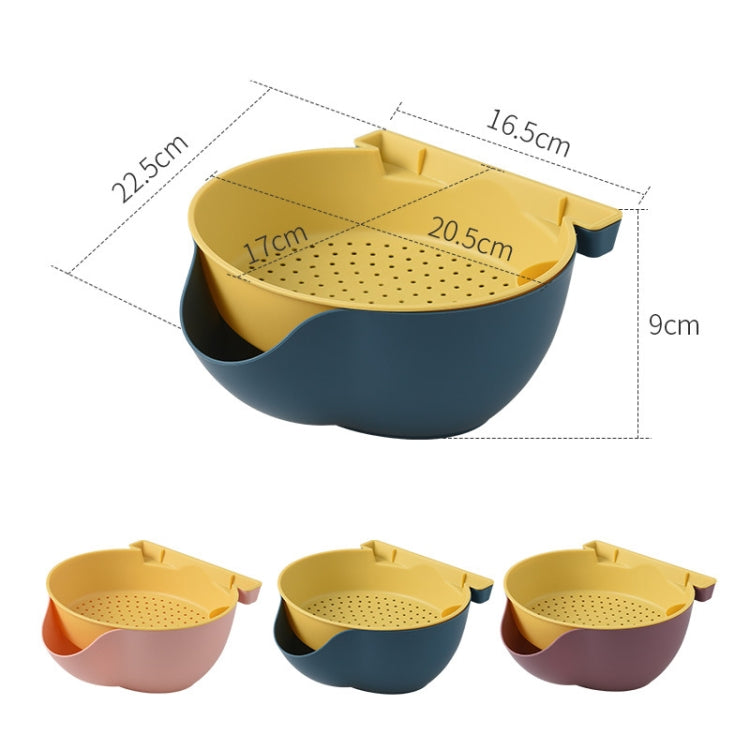 6 PCS Double-layer Fruit Drain Basket Household Plastic Lazy Candy Plate