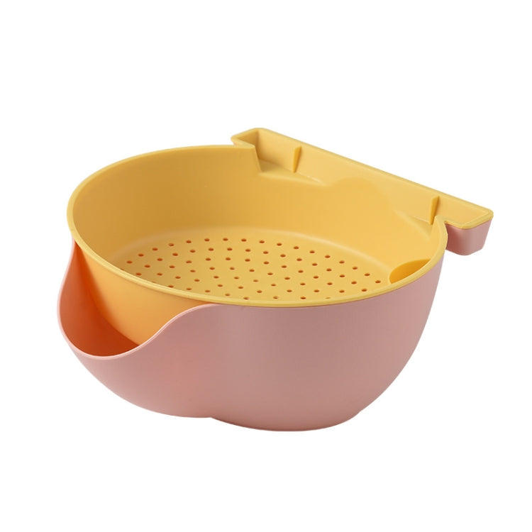 6 PCS Double-layer Fruit Drain Basket Household Plastic Lazy Candy Plate