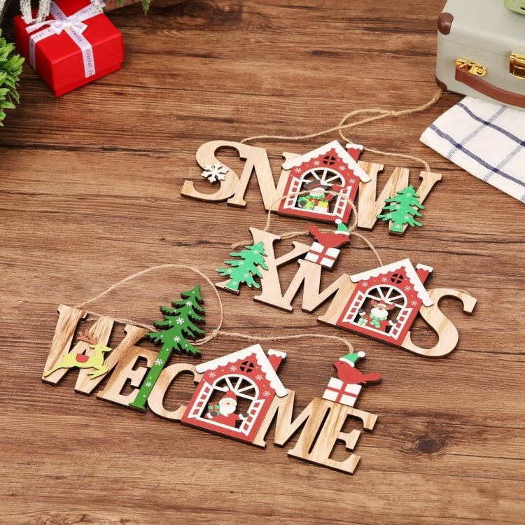 Christmas Wooden English Listing House Welcome Listing, Specification: Old Man