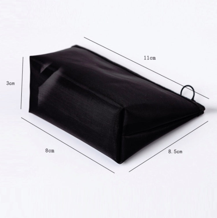 Black Transparent Mesh Cosmetic Bag Three-piece Large Capacity Travel Cosmetic Storage Bag(Three-piece)