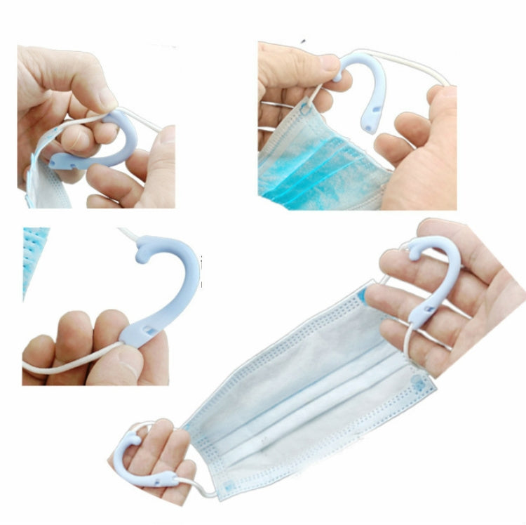30 Pairs Silicone Mask Hook Ear Anti-strap Seamless Hook, Random Color Delivery
