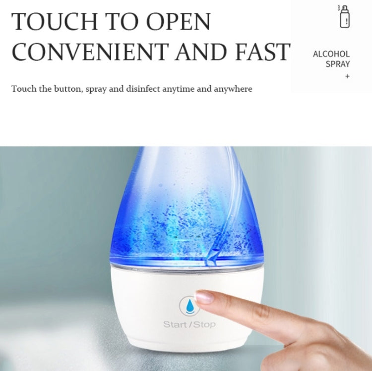 500ML Disinfection Water Maker Hypochlorite Disinfectant Clean Air Sprayer, Style:Touch + Rrechargeable