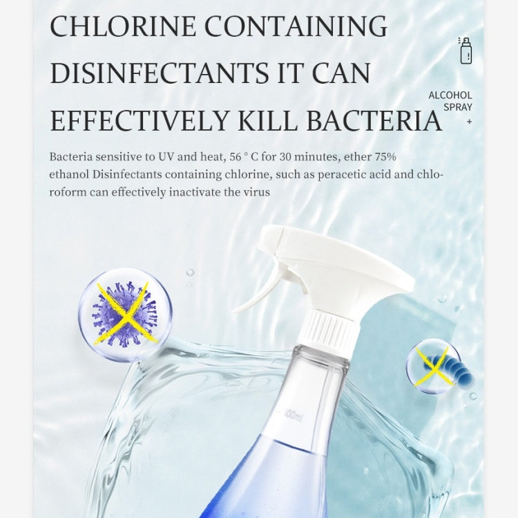 500ML Disinfection Water Maker Hypochlorite Disinfectant Clean Air Sprayer, Style:Touch + Display
