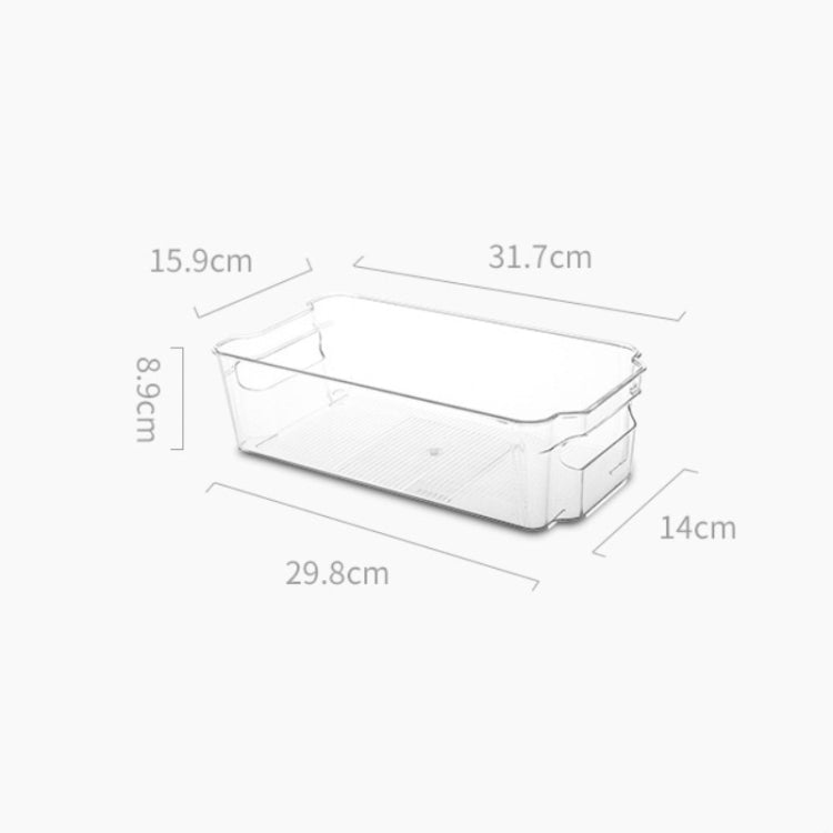 Kitchen Transparent Refrigerator Storage Box Pull-out Cans Beverage Bottle Storage Box, Specification: Small