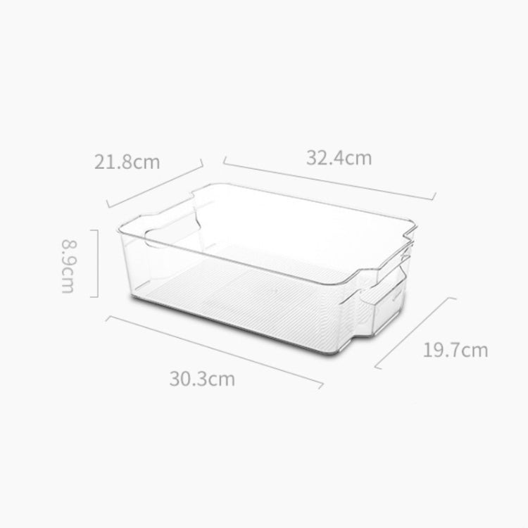 Kitchen Transparent Refrigerator Storage Box Pull-out Cans Beverage Bottle Storage Box, Specification: Medium