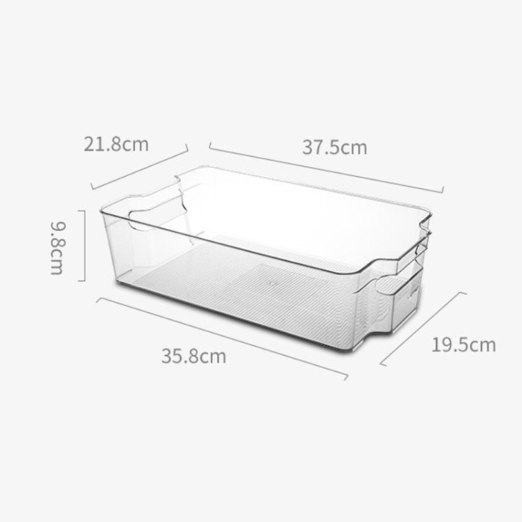 Kitchen Transparent Refrigerator Storage Box Pull-out Cans Beverage Bottle Storage Box, Specification: Large